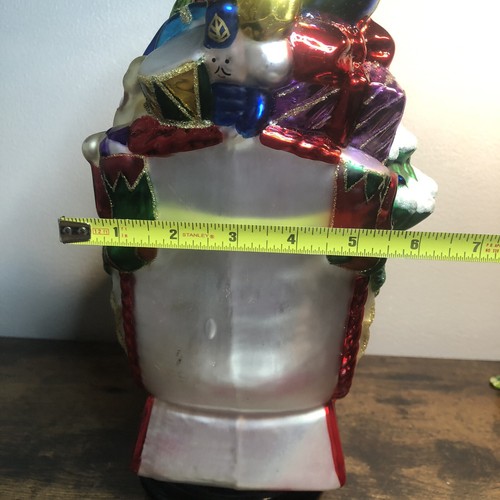 Blown glass Santa In Sleigh With Toys  Large table Centerpiece - Picture 17 of 24