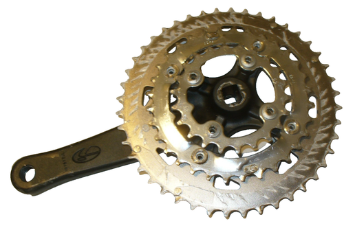 Trek Icon Mountain Bike Triple Crankset & BB - Square Taper - 175mm - 42/32/22 - Picture 3 of 7