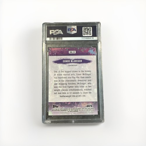 PSA 10 2024 Topps Finest UFC - Chaos Conor McGregor Aqua Glitter Refractor - Bild 2 von 2