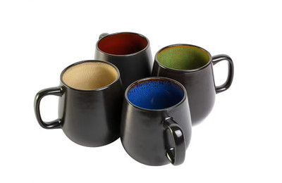 GIBSON SOHO CAFE 4 PIECE 21 OZ. MUG SET IN ASSORTED COLORS BY GIBSON HOME