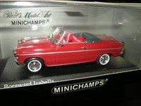 1:43 Minichamps Borgward Isabella Cabrio 1959 Red/Rot In Ovp Limited Edition