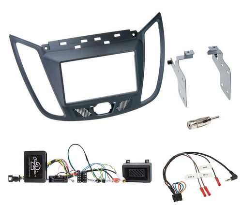 Pioneer DAB Lenkrad 2DIN Bluetooth USB Autoradio für Ford C-Max ab 2011 grau - Bild 3 von 10