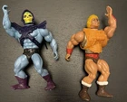 Vintage 80's Masters Of The Universe He Man & Skeletor Action Figures Incomplete