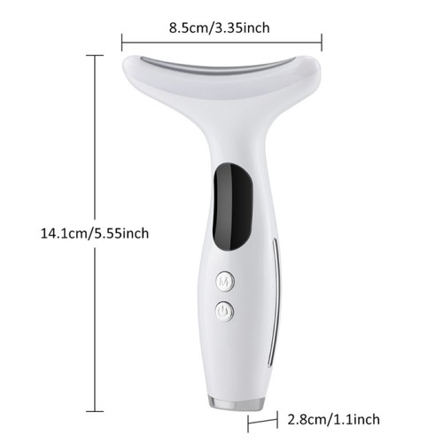 Masajeador de estiramiento facial de cuello de 7 colores dispositivo de estiramiento de piel LED belleza antiarrugas - Imagen 21 de 22