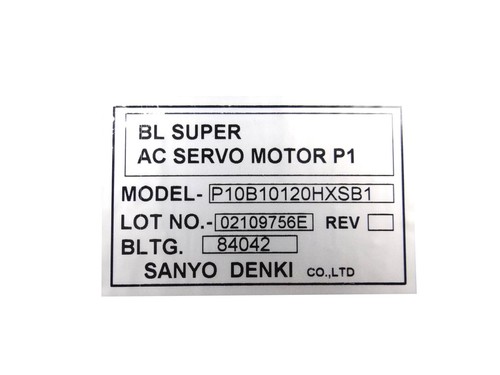 Sanyo Denki P10B10120HXSB1 AC Servo Motor (Repair/Reparatur) - Bild 2 von 2