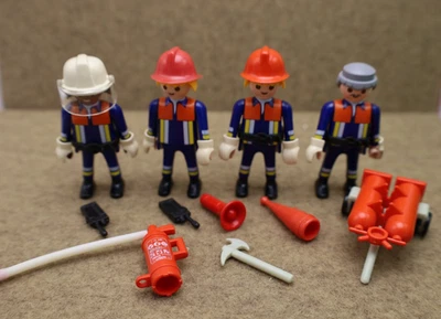 Playmobil Feuerwehr Figuren aus 4819 5361 9462 Feuerlöscher Schweißbrenner # WS - Bild 1 von 4