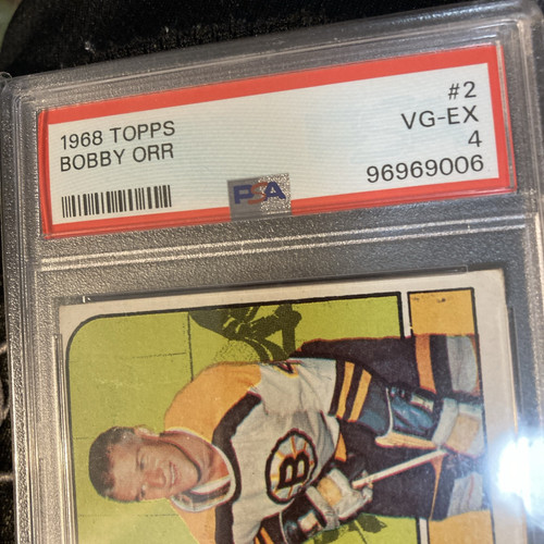 Bobby Orr NHL Boston Bruins 1968 Topps PSA 4 VG-EX. - Picture 4 of 5