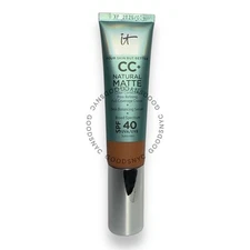 IT COSMETICS ~ CC+ NATURAL MATTE FULL COVERAGE CREAM ~ RICH COOL~ 1.08 OZ