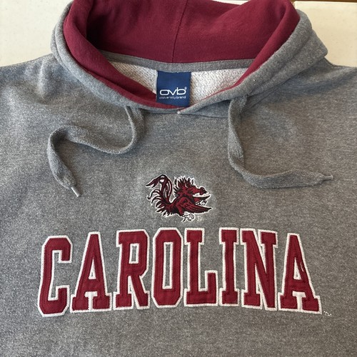 Vintage South Carolina Gamecocks Hoodie Men XL Sweatshirt Sweater Y2K Gray