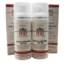 2 PACK Elta MD UV TINTED Broad-spectrum Facial Sunscreen SPF 46 1.7 oz