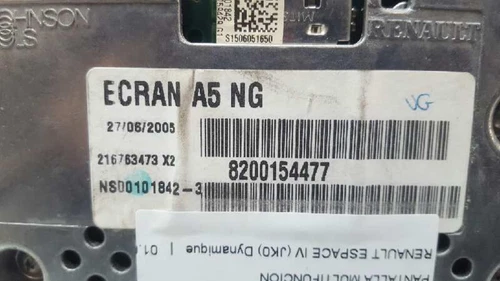 8200154477 Multifunktionsdisplay für RENAULT Espace IV (Jk0) Dynamique 2276583 - Bild 3 von 10