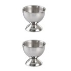  2pcs Stainless Steel Egg Holder Boiled Egg Stand Tabletop Kitchen Tool for