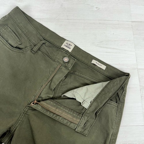 Flint and Tinder Chino Hose Herren 34 x 34 grün Slim Fit Stretch gerades Bein - Bild 6 von 13