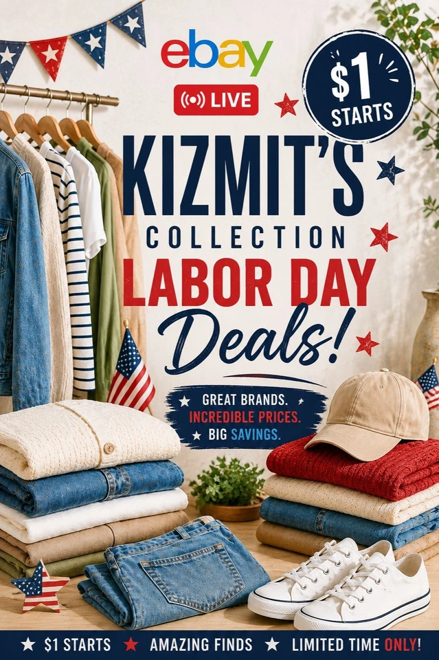 $1 Starts- Labor Day Deals- Spin the Wheel Starts- M&Ws Name Brand & Trendy