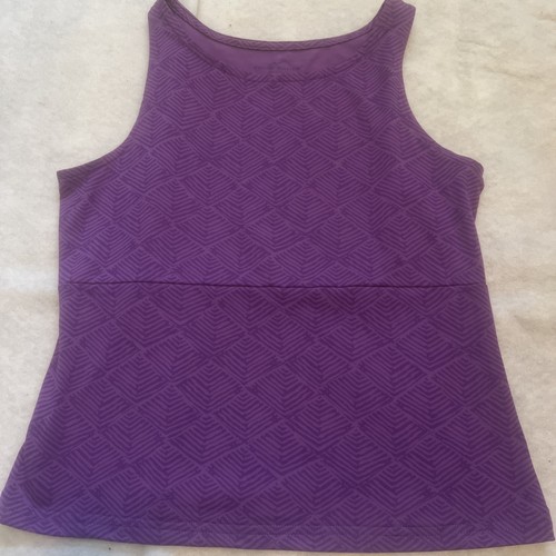 Eddie Bauer Damen Tank Cropped Petite Medium Lila Sportlich Activewear - Bild 1 von 6