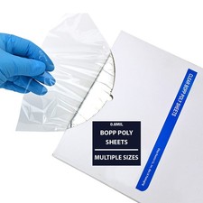 0.8Mil BOPP Poly Sheets, Durable, Flexible & Flat-Packed | Multiple Sizes
