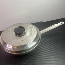 Vintage Vollrath LO-HEET Stainless Steel 10” Skillet Sauce Pan w/ Lid