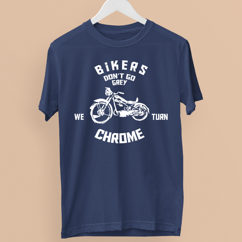 Biker Dont Go Grau Wir Drehen Chrom T-Shirt Motorrad Fahrer Biker Geschenk - Imagen 7 de 24