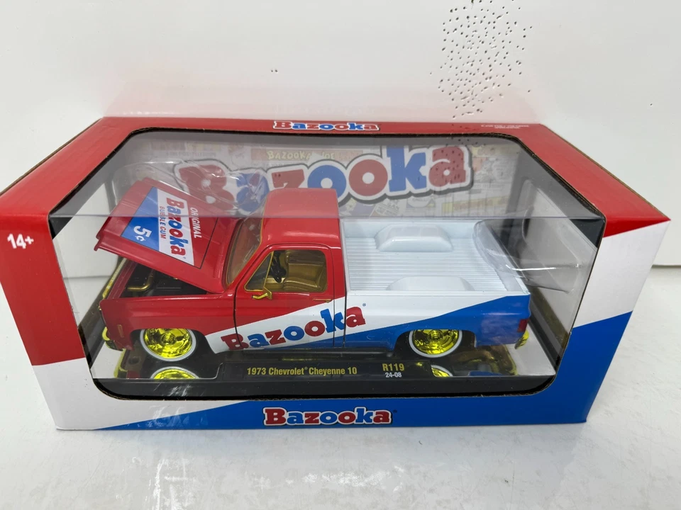 M2 Machines Bazooka 1973 Chevrolet Cheyenne 10 Squarebody CHASE 1:24 Diecast - Image 3 of 4