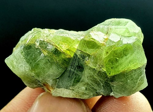 Hermoso ramo de cristal natural de peridoto verde oliva de 70 quilates de la mina SUpat PK - Imagen 4 de 12