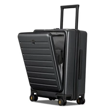  Carry On Luggage with Compartment, 20 Inch 21.6" x 14.9" x 10.2" Grey