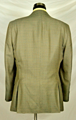 Tan & Brown Check Sport Coat with Red & Blue W-Pane (Size 42L) By: Andrew Fezza - Picture 5 of 10