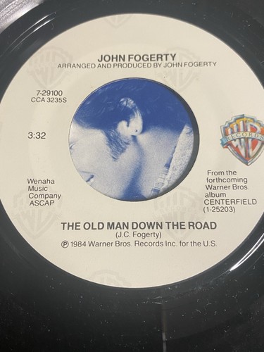 John Fogerty – The Old Man Down The Road 7" 45RPM - Picture 3 of 3