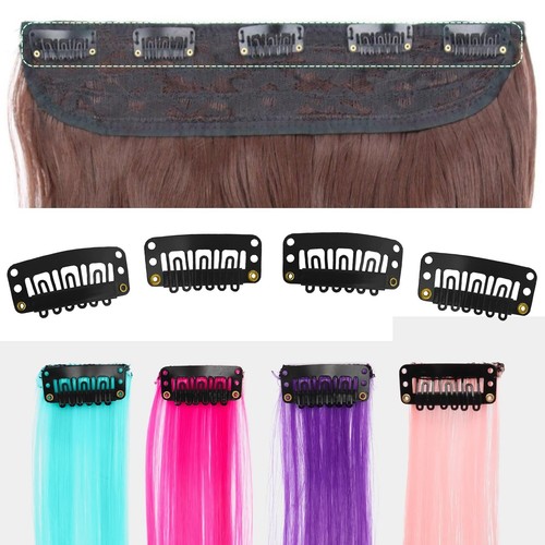 25 Stck. 32 mm Haarteile Druckknöpfe Clips U Form Perückenclips für Haarverlängerungen Herstellung... - Bild 4 von 6