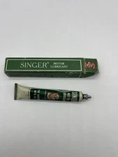 Vintage Singer Sewing Machine Motor Lubricant Tube Pliable 1/2 oz Compound w/box