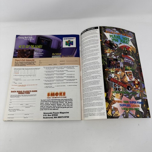 Nintendo Power Volume 84 Guide Book Ken Griffey Jr.s Winning w/Poster Good Shape - Picture 11 of 16