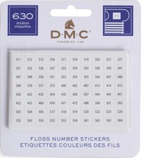 DMC Floss Number Stickers-640 Labels