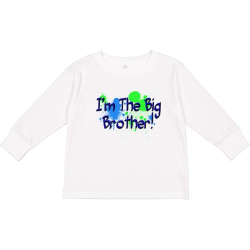 Inktastic Big Brother Toddler Long Sleeve T-Shirt New Gift For Sibling Family