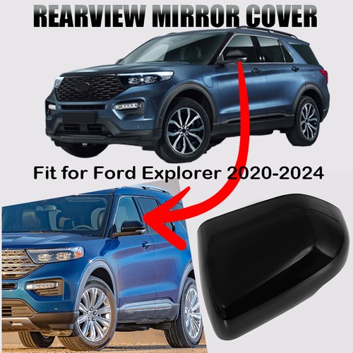 Repuesto de tapa de espejo retrovisor izquierdo para Ford Explorer CD6 2020-2024 negro brillante EE. UU. - Imagen 2 de 11
