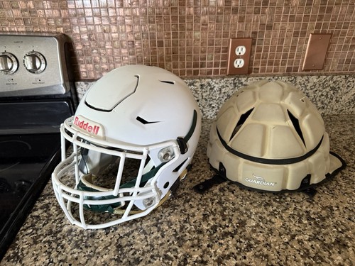 Riddell Speed FLEX Football Helm matt weiß Gesichtsmaske Erwachsene Small + Guardian - Bild 10 von 11