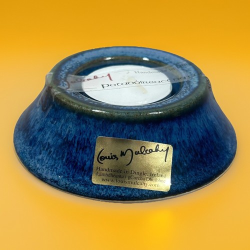 Louis Mulcahy Handmade Ceramic Candle Holder Blue Sm Nightlight Dingle Ireland