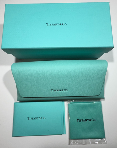 Tiffany & Co Leder Sonnenbrille Brille Softcase Tiffany Blau mit Box/Tuch/Anleitung