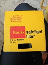 Vintage- Kodak Safelight Filter 13 Amber 5.5 diameter