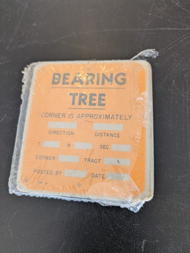 Vintage Metal US Forest Service Bearing Tree Sign Pack Of 25 SIGNS NOS 25 TOTAL! - Picture 17 of 17