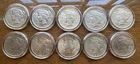 L773 US USA UNITED STATES 1922 10 x $1 SILVER BU UNC PEACE DOLLARS - 7.7OZ TOTAL