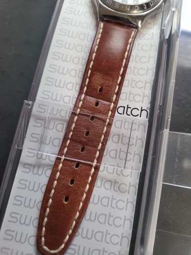 Swatch Irony Quartz Watch 37mm Clear Case Used Battery Operated - Picture 8 of 13