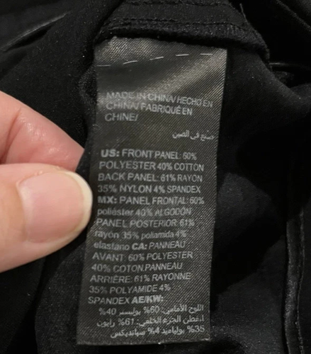 White House Black Market The Skinny Hose Gr. 12 geprägt schwarz Knöchel neu - Bild 9 von 9