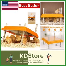 10x10 Inch Adjustable Chick Brooder Heater Plate for 15 Chicks, Easy Clean, E...