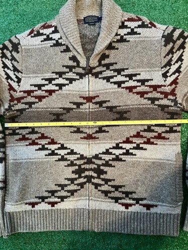 Pendleton Men’s Shetland Shawl Cardigan Size Large Mint Condition - Picture 5 of 7