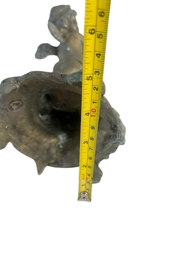 Cherub Candlestick Holder Bronze? Iron? Neoclassical Design - Picture 11 of 13