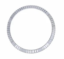 FLUTED BEZEL FOR ROLEX DATEJUST TURN-O-GRAPH THUNDERBIRD 16263 16264 116264 S/S