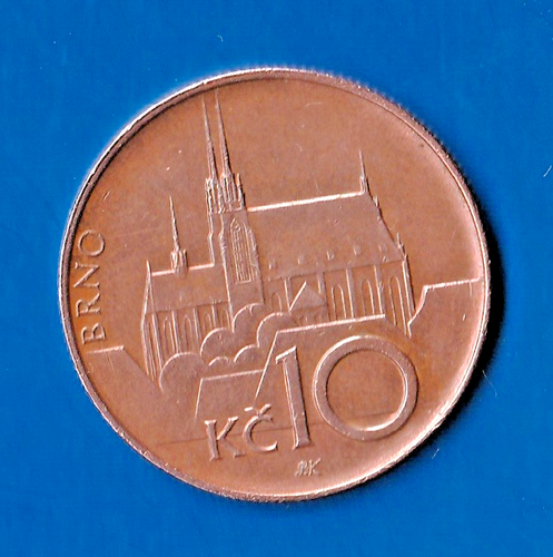 *Coin Czech Republic 10 Crowns 1995 Ver. Steel Very Nice - Picture 1 of 2