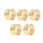  3 Pieces Low-profile Napkin Organizer Buckle Circle Stainless Steel Rings