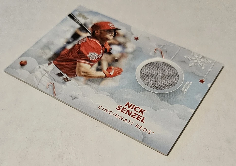 NICK SENZEL 2020 Topps Holiday - Walmart Mega Box Relics #WHR-NS Reds - Image 3 of 3