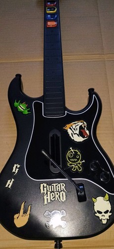 PS2 Guitar Hero Kramer Striker Wireless Controller 95119 (No Dongle) - Picture 4 of 18