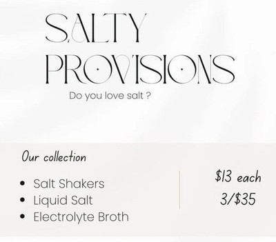 3 Pack- Your Choice : Salty Provisions  Norwegian Sea Salt & Seasoning Blends